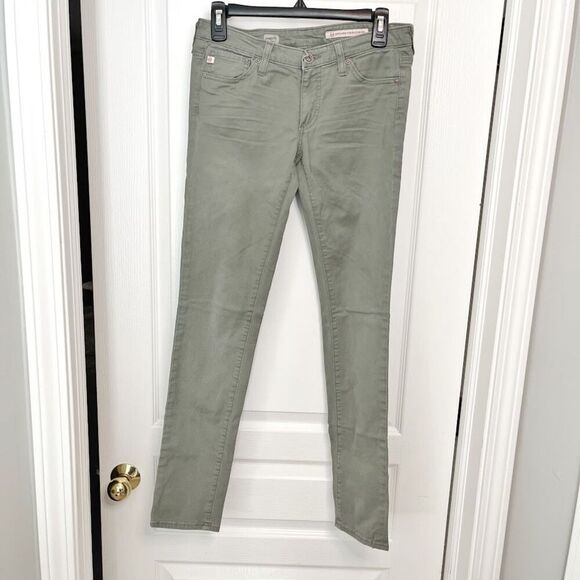 AG Adriano Goldschmied Super Skinny Fit Legging Low Rise Pocket Cotton Jeans - Picture 1 of 13